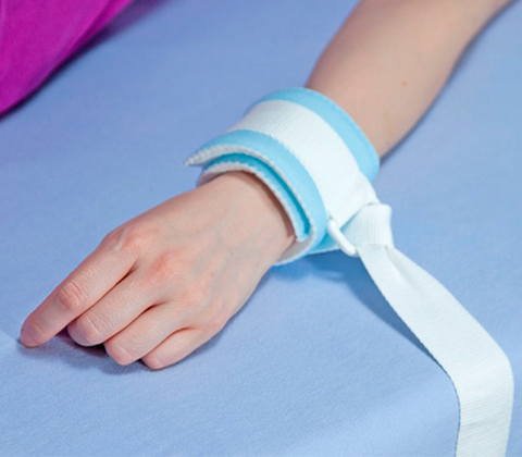 Muñequera con Anilla de Nylon | Sujeción Segura de Pacientes |Medicare